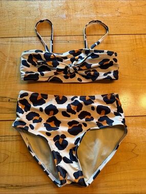 Girls Art Class animal print bikini swimsuit size small/6